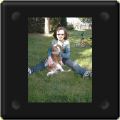 Cavalier king charles avec petite fille